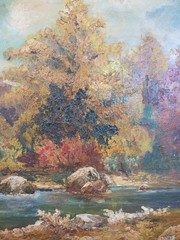 Original Oil Painting By Theodore Earl BUTLER (1861-1936) 20″x30″