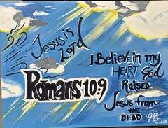 Romans 10 :9 Masterpiece by Jason Bonilla 18×24