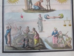 18th Century Allegorical Italian Watercolour – Death, Peace & Re-birth?
