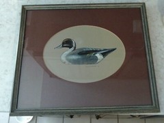 PINTAIL DECOY BY GEORGE SHUMATE VINTAGE ORIGINAL ART 1982 ACRYLIC DUCK HUNTING