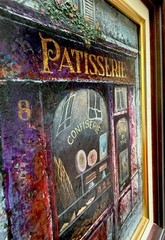 Original Loris Vendramin Oil Painting Paris Patisserie Cafe Scene Venice Italy S