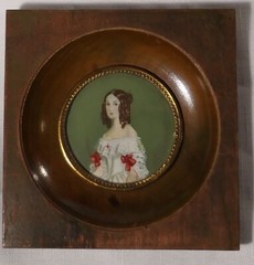 ANTIQUE MINIATURE PAINTING IN PERIOD FRAME