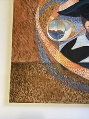 Large Modernist Portrait Surrealism Cubism Expressionism Sister Brutosky Listed
