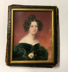 Miniature Portrait A Noble Lady, by Emanuel Thomas Peter, Austria, c. 1840