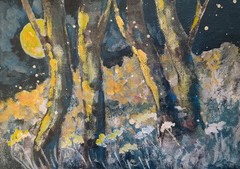 ORIGINAL Landscape acrylic Painting Kunze art on canvas board OOAK