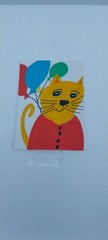 G.A.Titan Impressionism Painting Abstract Cat Expressionism Whimsical Animals