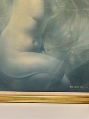 Maire Palme Painting Portrait Masterful Abstract Surrealism Transcendental Woman