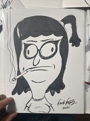 Frank Forte Original Art 8.5x 11 sketch of your favorite pop culture character