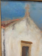Georges Andre Klein (French 1901-1992) Portuguese Village with Church O/C Signed