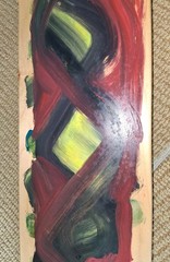 JOSH SMITH ‚Untitled #190‘, 2009 Hand-Painted Skateboard Deck SIGNED *Original*