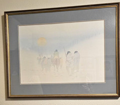 DONALD VANN PAINTING NATIVE AMERICAN PORTRAIT TRIBAL SIGNED