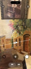 One of one Village Courtyard Street Scene Canvas Painting Large Unframed