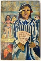 PAUL GAUGUIN OIL ON CANVAS SIGNED AND SEALED MEASURES 40CM X 60CM