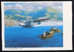 Stan Stokes – Hong Kong Clipper – Art Print On Linen 8″x11″