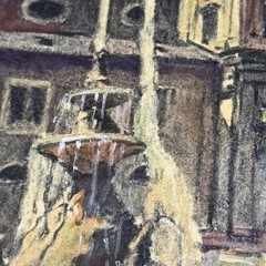 Vintage Original Residenzplatz Salzburg Austria Cathedral Josef Felsinger 6×8