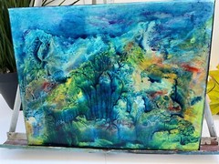 Christmas gift – Original Acrylic Painting- Deep – 11″ * 14 „
