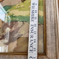 Vintage Frank Neville Framed Watercolor Lithograph Tranquil Rural Landscape
