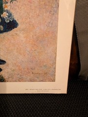 Framed Print Signed „A Girl With A Watering Can“ RENOIR Chester dale collection