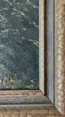 Early 20th C American Oil Painting Mountain Landscape Framed Signed Indistinct