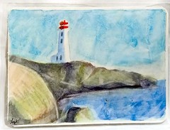 Miniature Fine Art Study -Watercolor on Paper -Signed Original