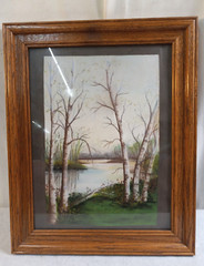 M. ELFRINO 10″ x 13″ Original LANDSCAPE Painting