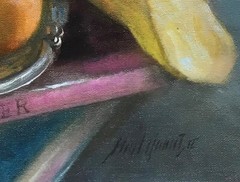 Tweety Bird Looney Tunes with Pocket Watch 14×11 in Oil on canvas HALL GROAT II