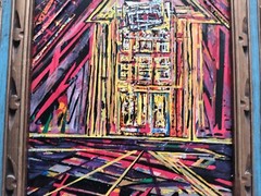 Original Acrylic Mixed Media Abstract Painting 20″ X 16″ Framed 26.5″X22.5″ 1OAK