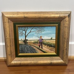 Jan Bacur 1994 Original Painting Babka Kovacica Serbia Art Artist Slovak Rare