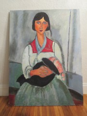 AMEDEO MODIGLIANI Gypsy Woman with Baby Repro OIL Painting 30“x40″
