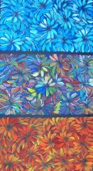 SELINA NUMINA 175 x 100 cm Original Aboriginal Painting. Bush Medicine Leaves
