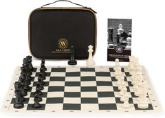Tournament Chess Set/ 20“X20“ Foldable Silicone Chess Board / 3.75“ King Heig