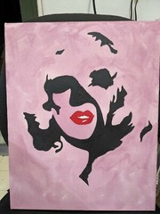 16″x20″ Marilyn Monroe Inspired Original Hand-Painted Acrylic Painting on Canvas