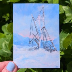 Fine Art Print, Endurance History Ship Nautical Antarctic Shipwreck, 3″ x 5″