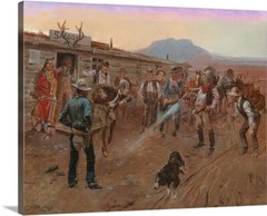 Canvas Wrap Giclee Art Tenderfoot Charles Russell 16×20