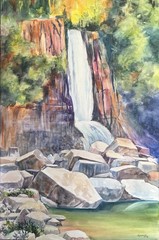 watercolor paintings original framed artwork