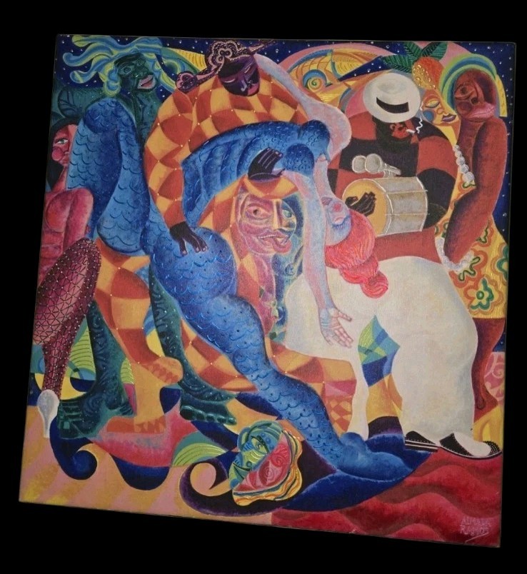 Francisco Almada Ramos Brazil PAINTING ORIGINAL ABSTRACT EXPRESSIONISM VINTAGE