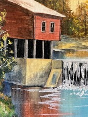 14 x 18 Original Oil Painting on Canvas….“Lynn’s Mill“