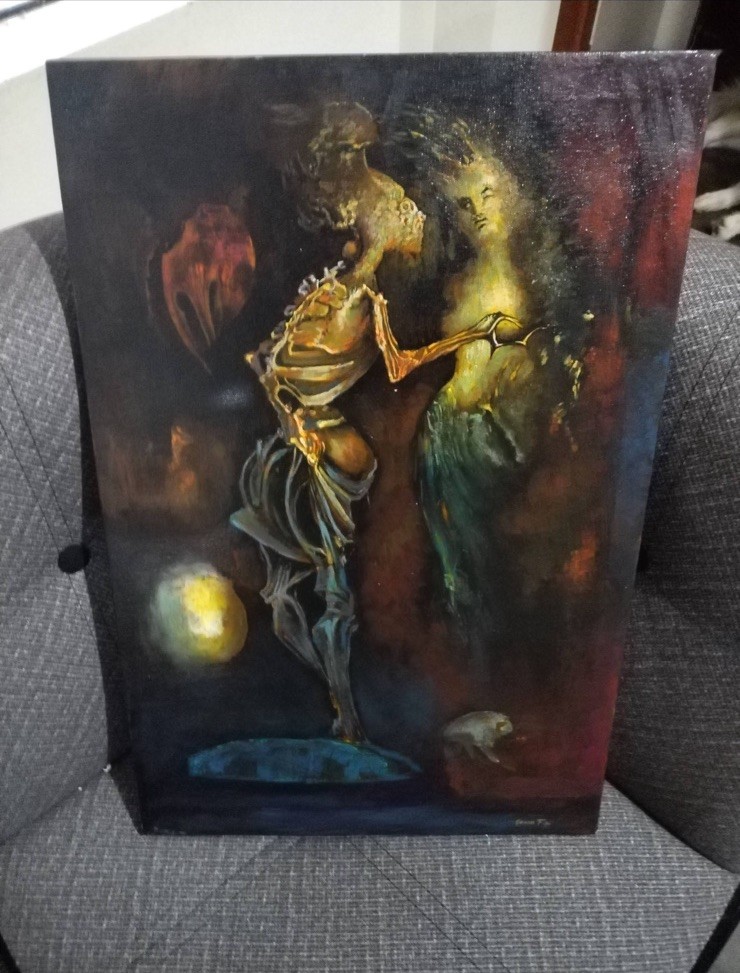 Leonor Fini oil painting on canvas signed