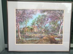 Mark Meisenholder Acrylic On Masonite “The Old White Place” 1989