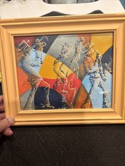 Ashton Jefferson Original Print 10×8″ Viewable 12.5×11”Mat Jazz ABSTRACT Signed