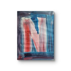 „N“ Classroom Graffiti Abstract Pop Art Paper Painting Modern Design
