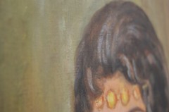 Vintage Gypsy Art Painting on Board Original Signed MCM Art by Nia Dondo