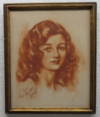Pierre Nuyttens Original 1930 Glamour Girl Drwing Listed NY & Chicago Artist