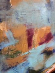 Original art 36×24 Flower Garden Abstract Expressionist Art Painting