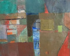 Large Abstract Oil Painting on Canvas 37″ x 30″