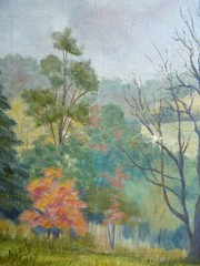 NANCY ALTMAN VINTAGE WEST VIRGINIA LANDSCAPE IMPRESSIONIST PLEIN AIR SIGNED OIL