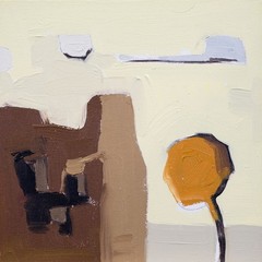 Modern Landscape Oil Painting Unique Surreal Figurative 8×8 Aldo Cherres Art
