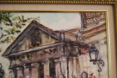 FRAMED ORIGINAL OIL EL TEMPLETE COLONIAL OLD HAVANA, CUBA ARTIST: HECTO VIDAL