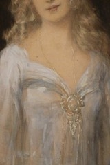 Monogramist EM – probably France around 1900 – portrait of a young princess