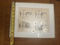 Original Signed Rooster Cartoon Art “Anthony” Quality Framed Ready to Hang